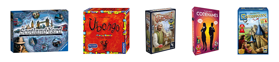 Spieleverlage - Ravensburger, Kosmos, Pegasus, Asmodee, Hans im Glück